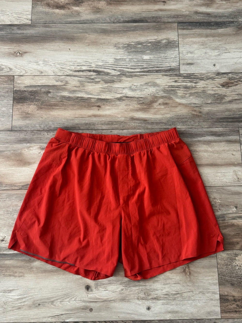 Lululemon Surge Short Orange Lined XL lightweight